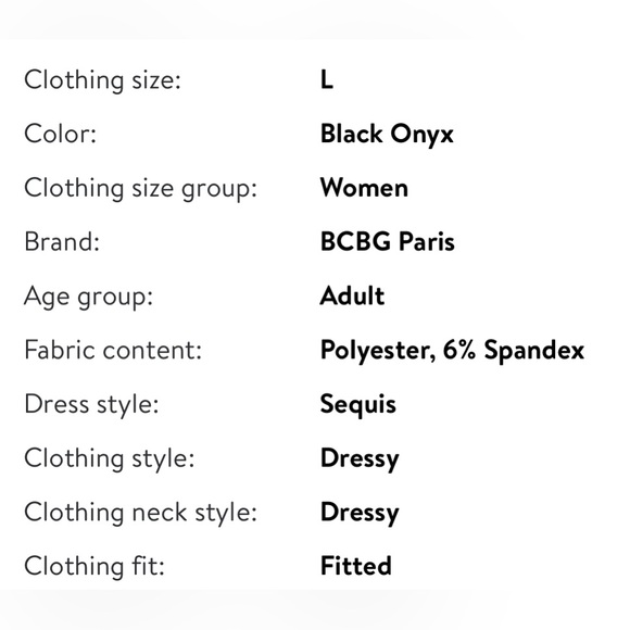 BCBG Paris Women's Sequin Slip on lined Dress NWT Size Large (12-14) 😍 🤩 - Picture 5 of 13